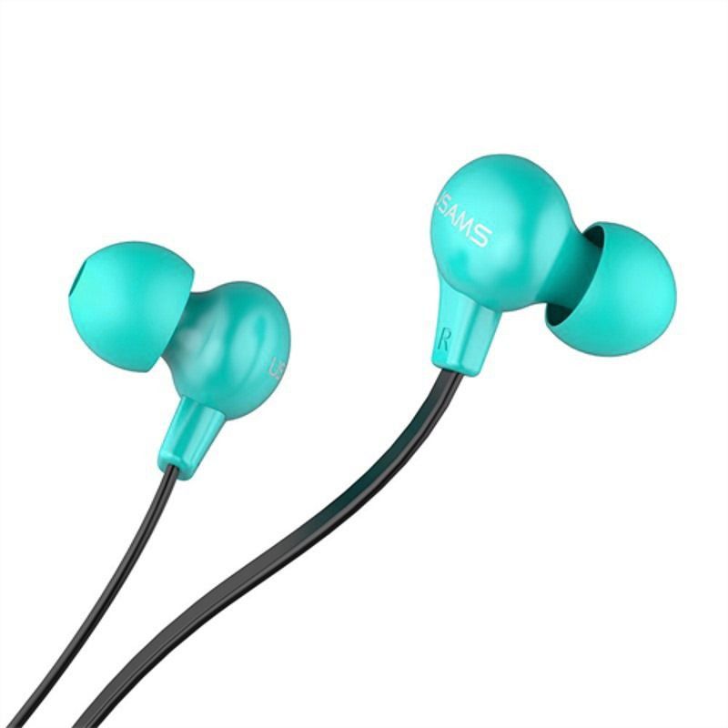 Наушники Usams US-SJ023 Color Beans In-ear Earphone Ewave series Cyan