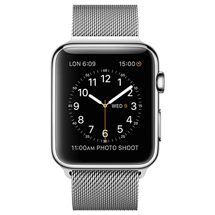 Apple Watch Series 2 42mm Stainless Steel Case with Milanese Loop (MNPU2)