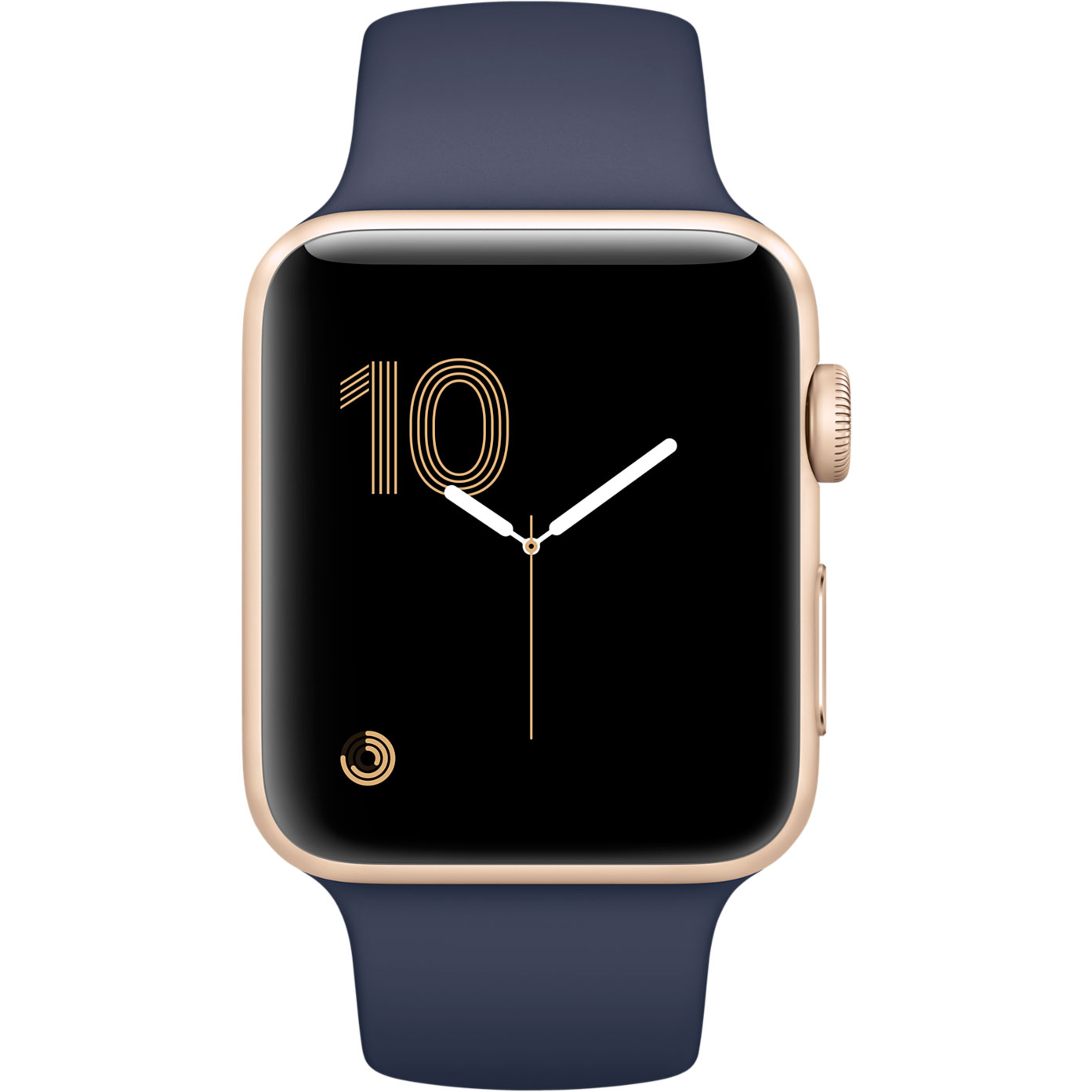 Apple Watch Series 2 42mm Gold Aluminum Case with Midnight Blue Sport Band (MQ152)