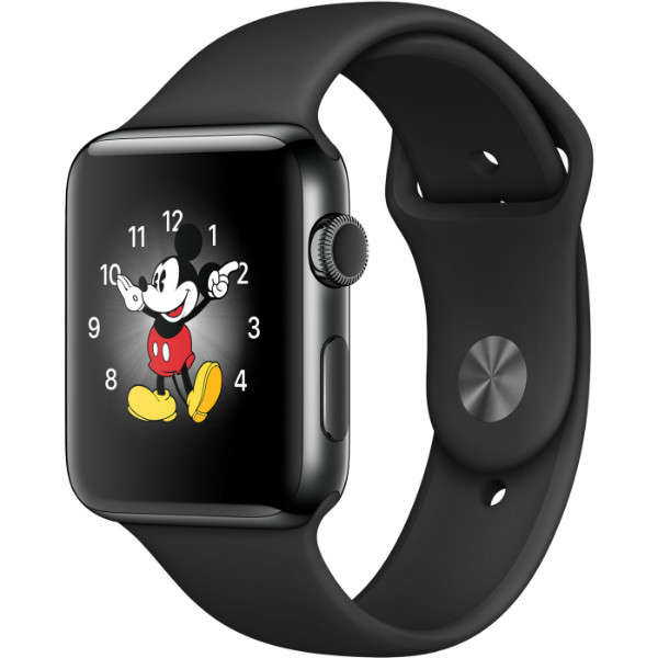 Apple Watch Series 2 38mm Space Black Stainless Steel Case with Space Black Sport Band (MP492)