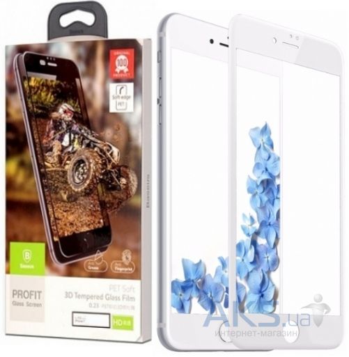 

Защитное стекло Baseus 3D PET Soft для iPhone 7 Plus White