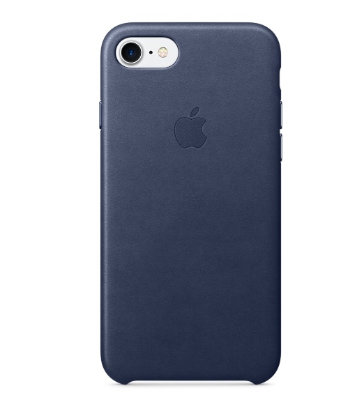 Чохол Apple iPhone 7 Leather Case - Midnight Blue (MMY32)