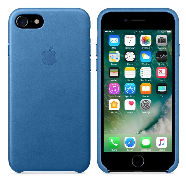 Чохол Leather Case Sea Blue для iPhone 7