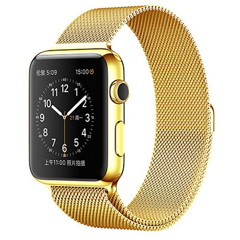 

Ремешок Apple Watch 38mm Milanese Loop Gold