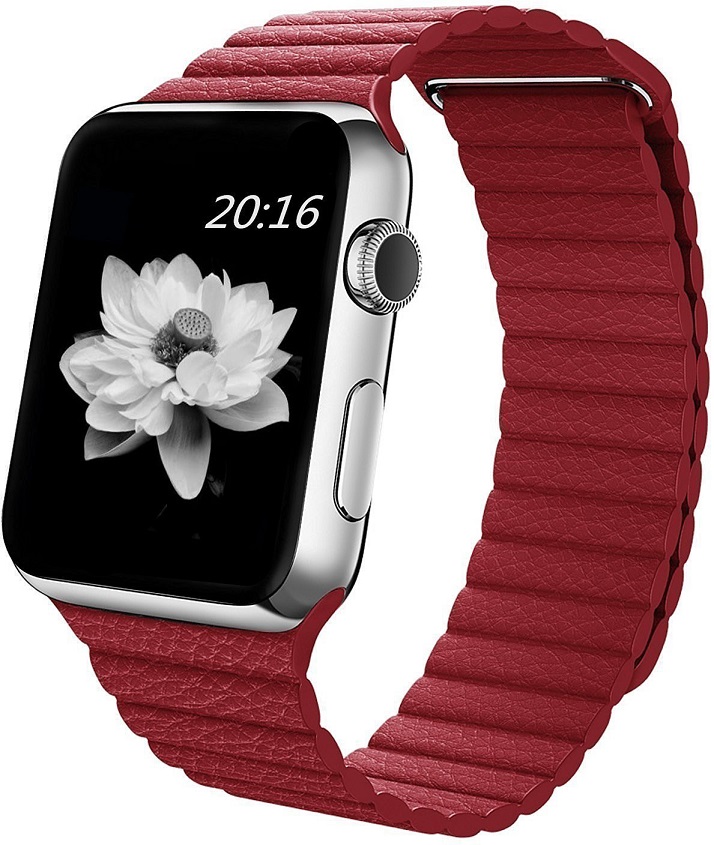 

Ремешок 38/42mm Leather Loop Red для Apple Watch