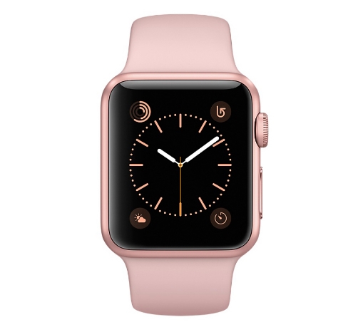 Apple Watch Series 2 38mm Rose Gold Aluminum Case with Pink Sand Sport Band (MNNY2)