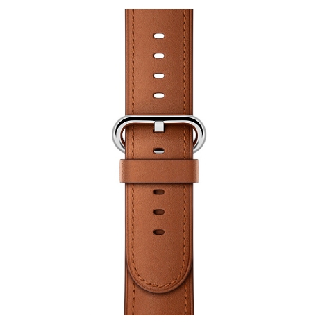 Apple Watch Series 2 38mm Stainless Steel Case with Saddle Brown Classic Buckle Band (MNP72)