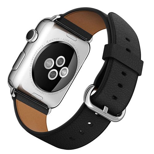 Apple Watch 42mm Stailnless Steel Case with Black Classic Buckle (MLFA2)