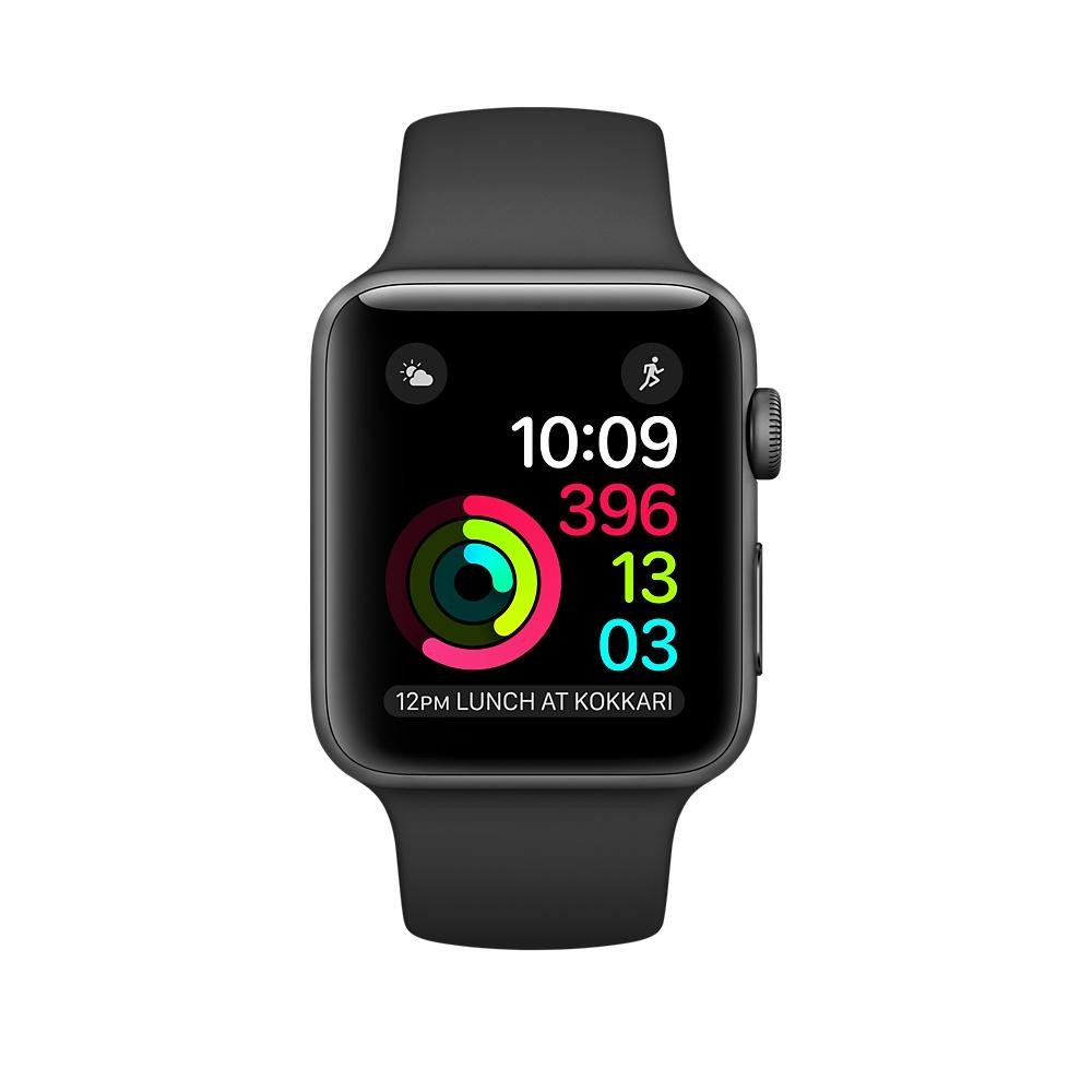 Apple Watch Series 1 42mm Space Grey Aluminium Case with Black Sport Band(MP032)  б/у