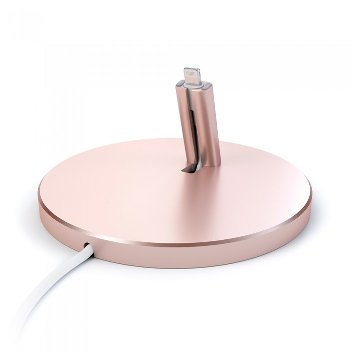 Подставка Satechi Aluminum Desktop Charging Stand for iPhone Space Rose Gold
