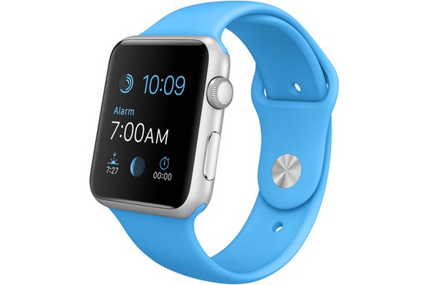 Apple Watch Sport 42mm Silver Aluminum Case (MJ3Q2) with Blue Sport Band