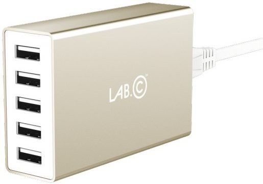 Сетевое з/у Lab.C X5 5 Port USB Wall Charger Champagne (8A) Gold 