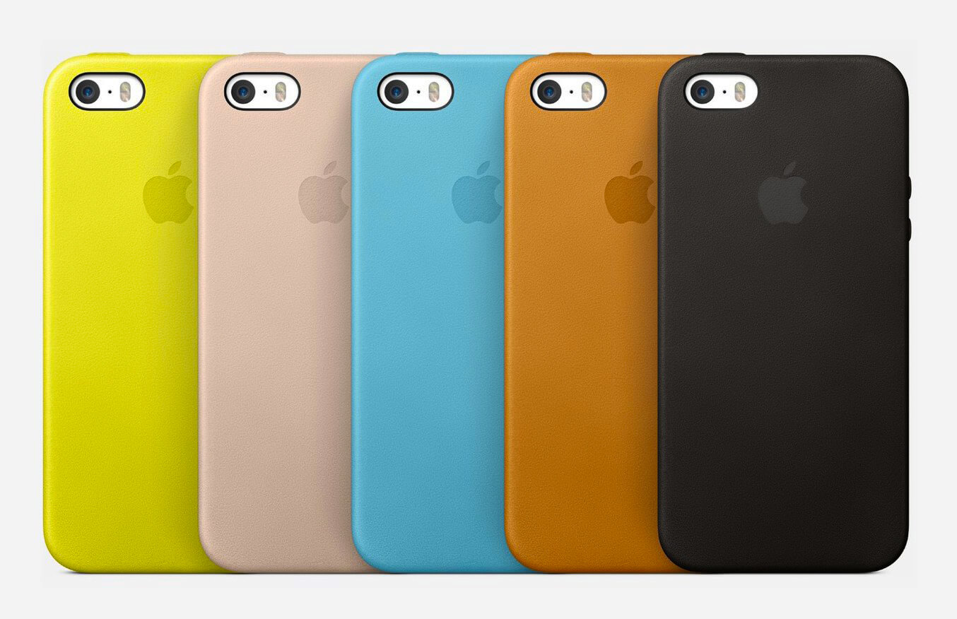 iPhone 5 / 5s / SE leather case кольору