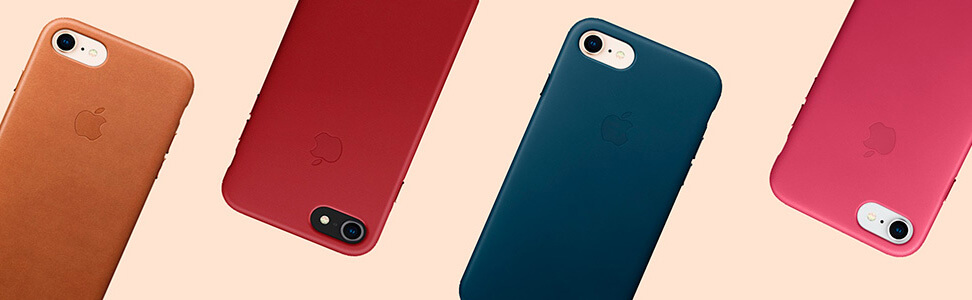 Apple Leather Case iPhone 8/7 кольору