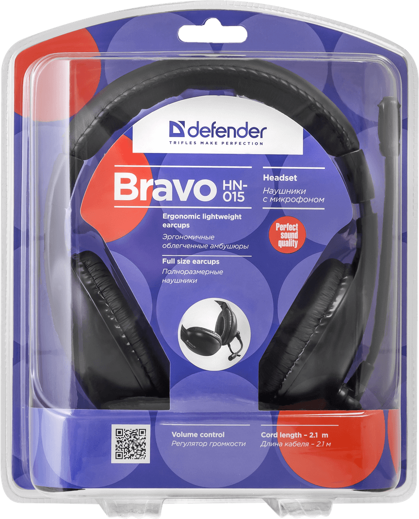 Наушники Defender Bravo HN-015 Black