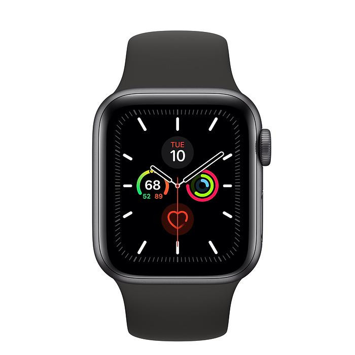 Apple Watch Series 5 (GPS) 40mm Space Gray Aluminum Case with Black Sport Band (MWV82) Б/У