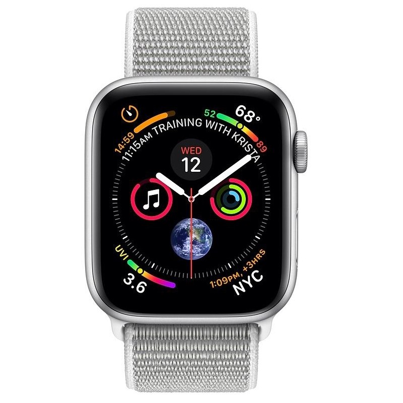 Apple Watch Series 4 GPS + Cellular 44mm Silver Aluminum Case with Sport Loop (MTUV2) б/у