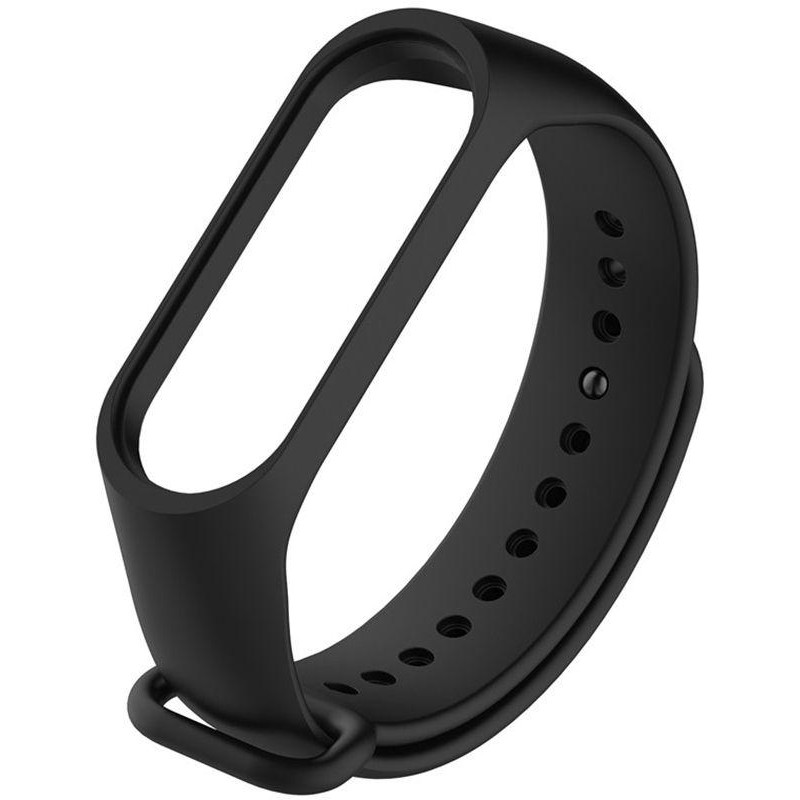 UWatch Replacement Silicone Band For Xiaomi Mi Band 4, Mi Band 3 Black