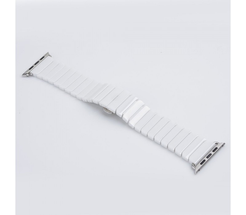 Керамический ремешок 1-Bead Ceramic Band for Apple Watch 38/40 mm - White