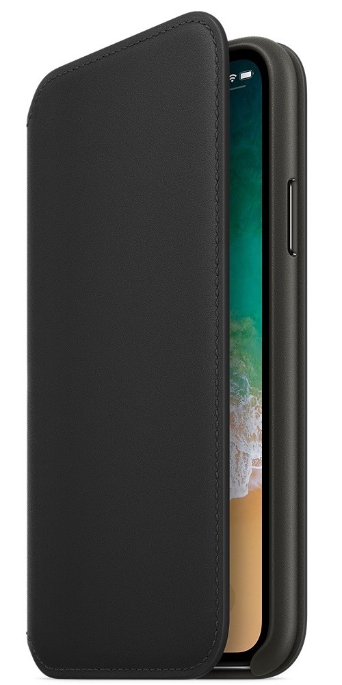 Apple iPhone X Leather Folio - Black (MQRV2) без коробки