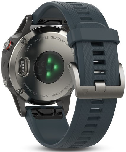 Спортивные часы Garmin fenix 5 Silver with Granite Blue Band (010-01688-01)
