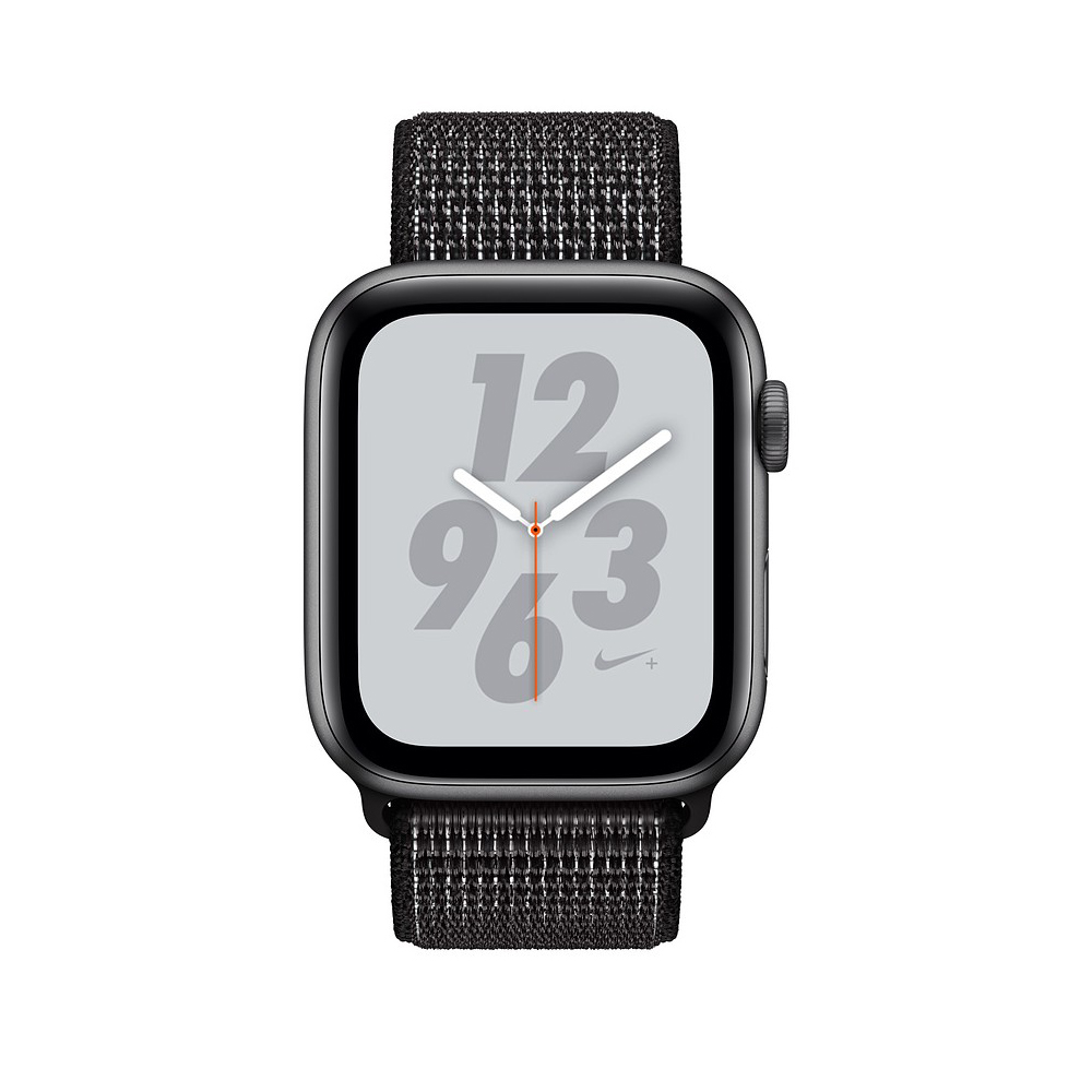 Apple Watch Nike Series 4 GPS 44mm Gray Alum. w. Black Nike Sport l. Gray Alum. (MU7J2)