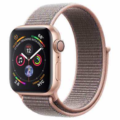 Apple Watch Series 4 GPS Cellular 40mm Gold Aluminum Case with Pink Sand Sport Loop MTUK2/ MTVH2