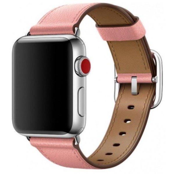 Ремешок для Apple Watch 38mm Hermes Buckle Classic Pink