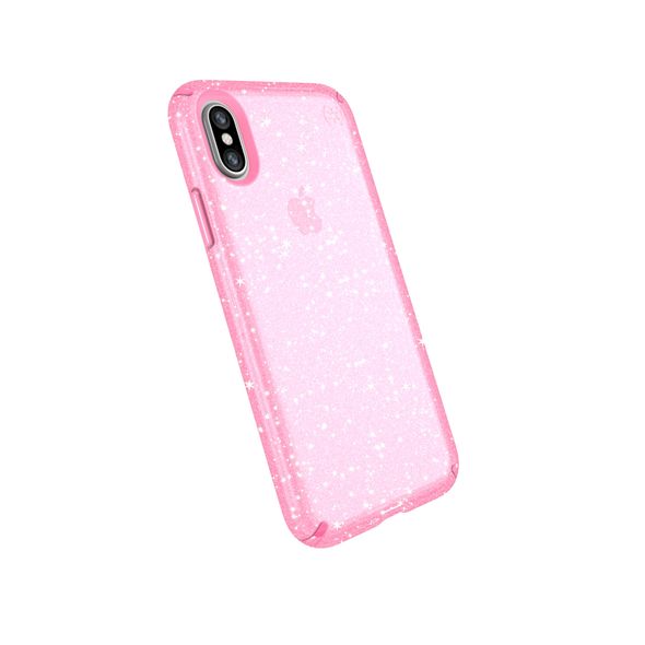 Чохол Speck Presidio Clear + Glitter для iPhone X/XS Bella Pink with Glitter/Bella (SP-103132-6603)