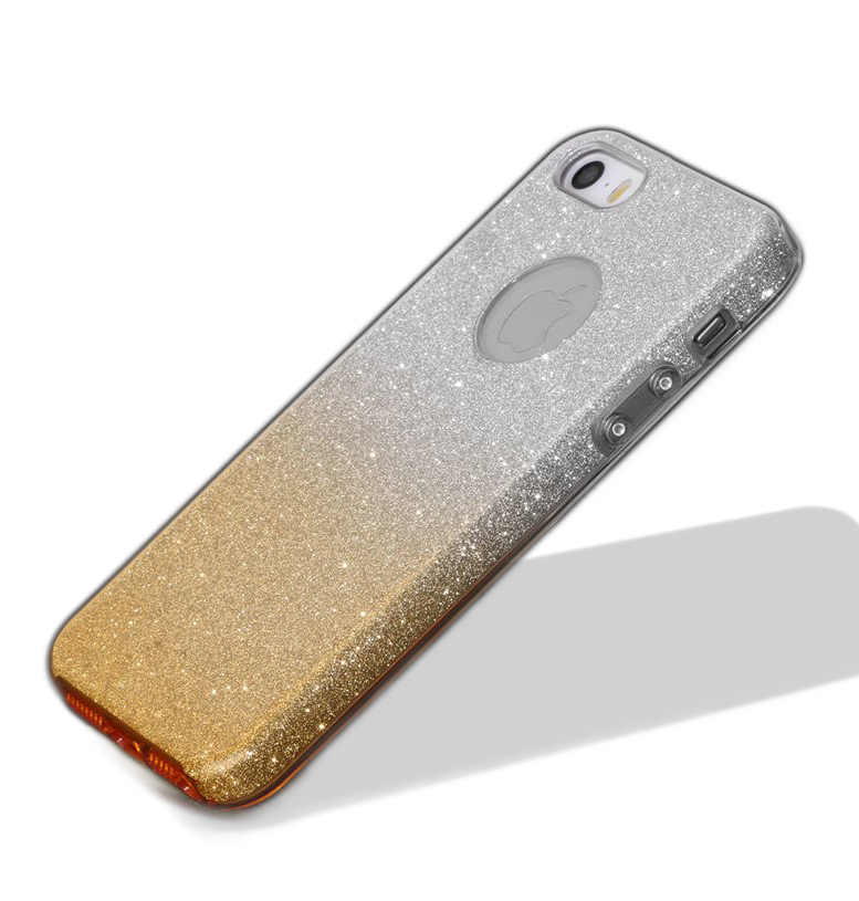 Чохол Fshang для iPhone 5/SE Silver Gradient Gold