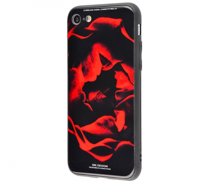 

Чехол WK Design Glass LL04 для iPhone 6/6s Plus Red Rose