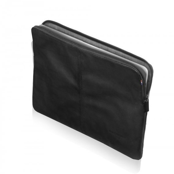 Чохол для ноутбука DECODED Leather Slim Sleeve with Zipper for MacBook 12" Black (D4SS12BK)