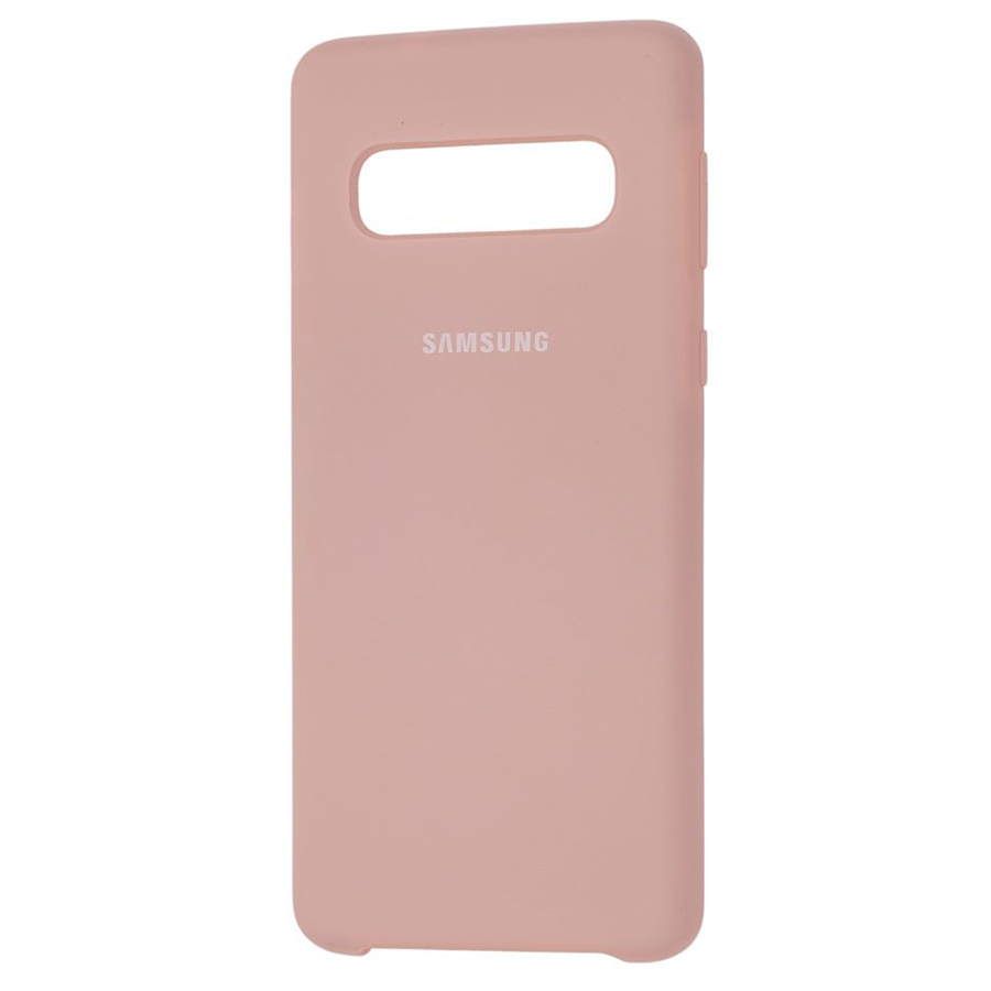 Чохол Samsung Silicone Cover для Samsung Galaxy S10+ Pink Sand