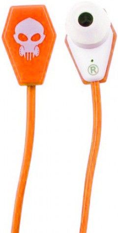 Наушники Gorsun GS-A316 Orange, Mini jack (3.5 мм), вакуумные, две пары амбушюр, кабель 1.2 м
