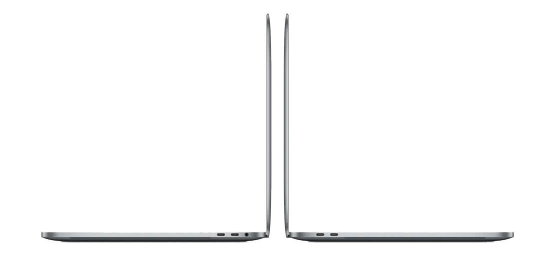MacBook Pro 15 Touch Bar Space Gray сбоку