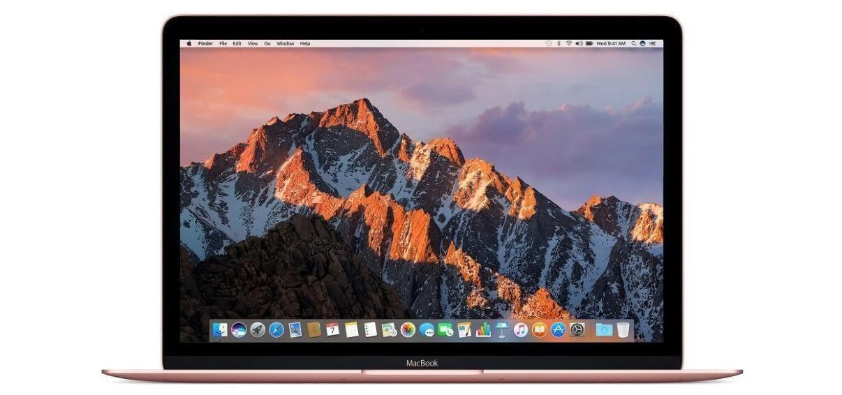 MacBook 12 Rose Gold 2017 Дисплей