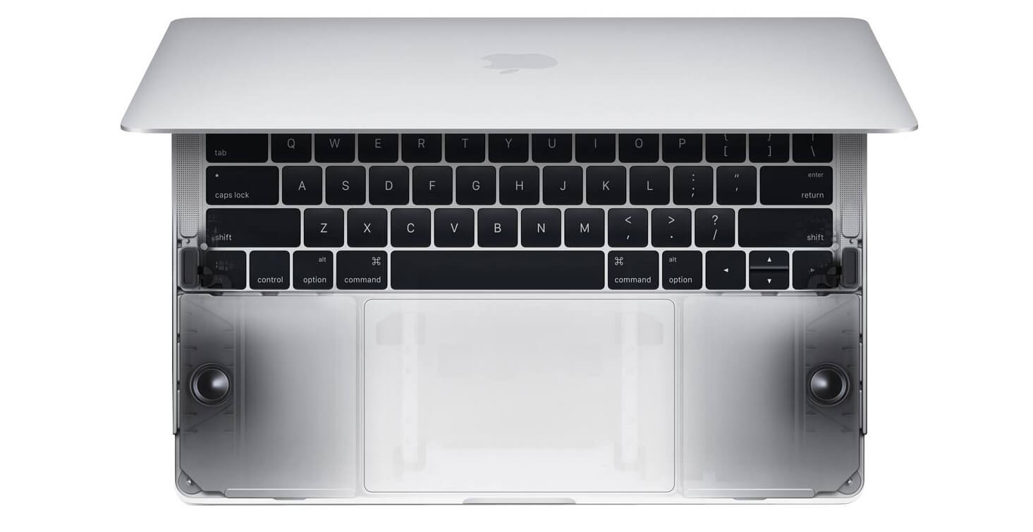 Динамики в MacBook Pro 15 2016