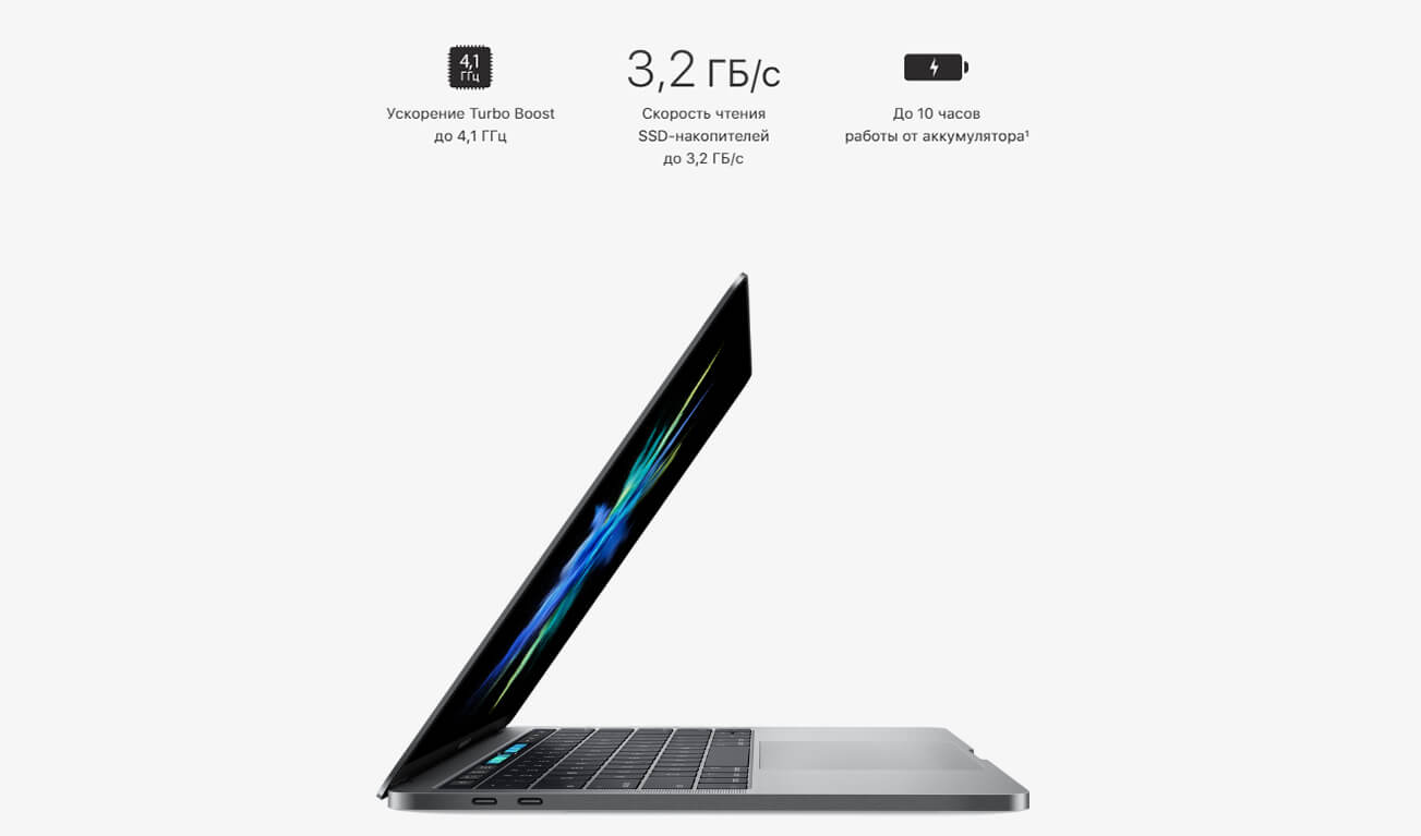 Производительность MacBook Pro 15 с Тачбаром