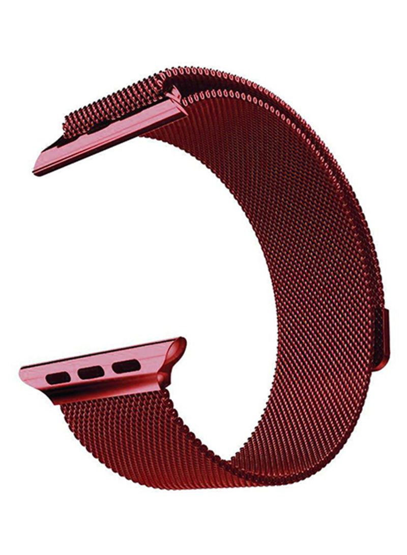 Ремешок Apple Watch 42mm Milanese Loop Red