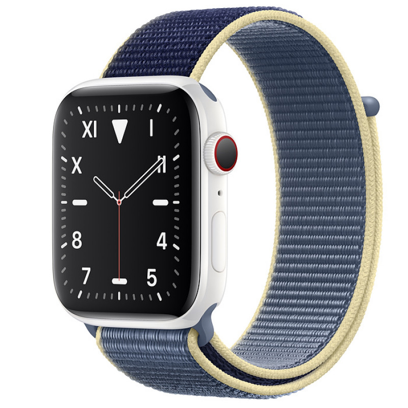 Apple Watch Edition Series 5 GPS + Cellular 44mm White Ceramic Case Alaskan Blue Sport Loop (MX5J2)
