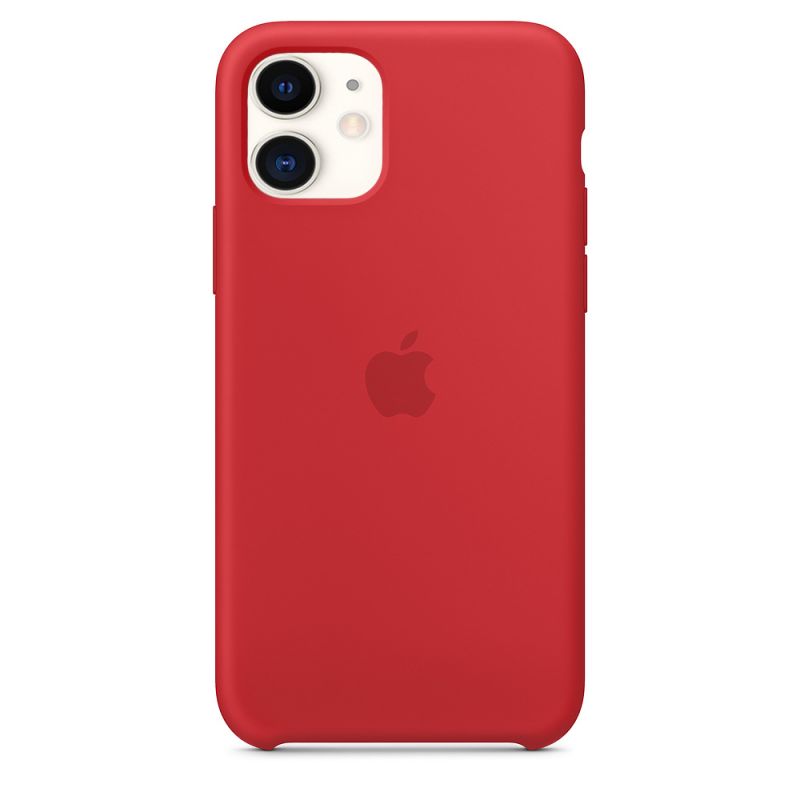 

Чехол Silicone Slim Weaving для iPhone 11 Red