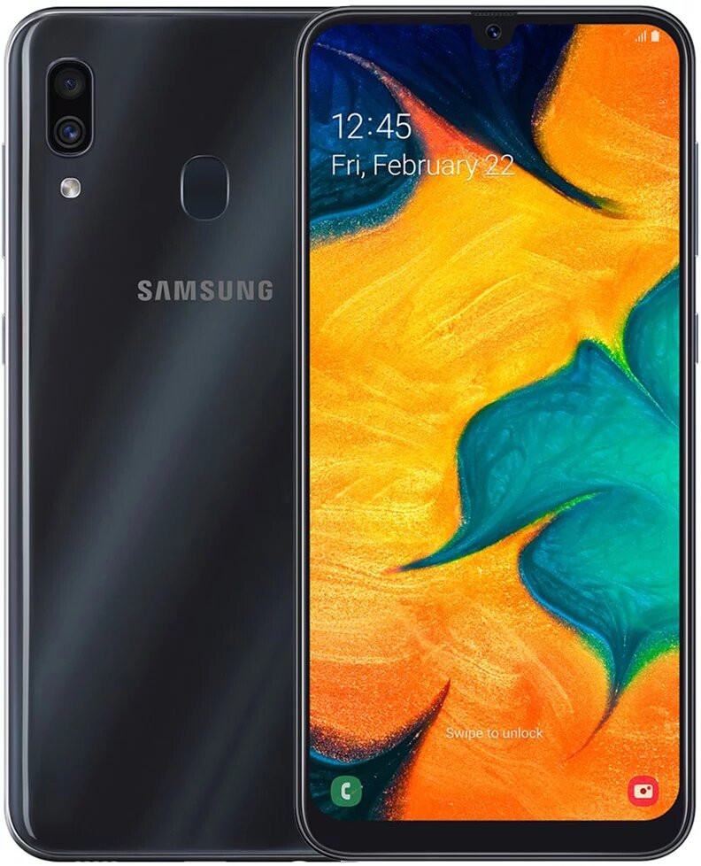 

Samsung Galaxy A30 2019 SM-A305F 3/32GB Black (SM-A305FZKU)