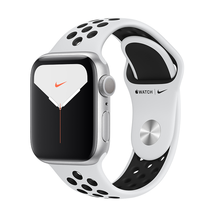 Apple Watch Series 5 Nike (GPS + Cellular) 40mm Silver Pure Platinum/Black Nike (MX372, MX3C2)