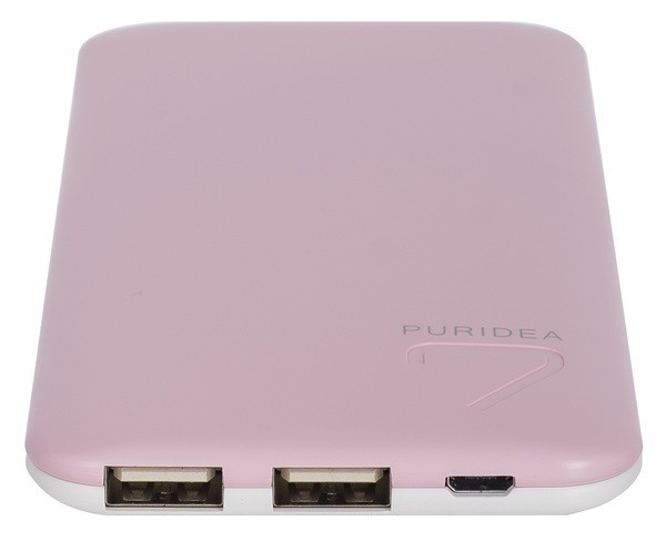 Внешний аккумулятор PURIDEA S4 6000mAh Li-Pol Rubber Pink & White
