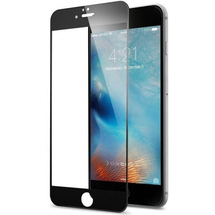 Защитное стекло 5D для iPhone 7/8 Black б/к
