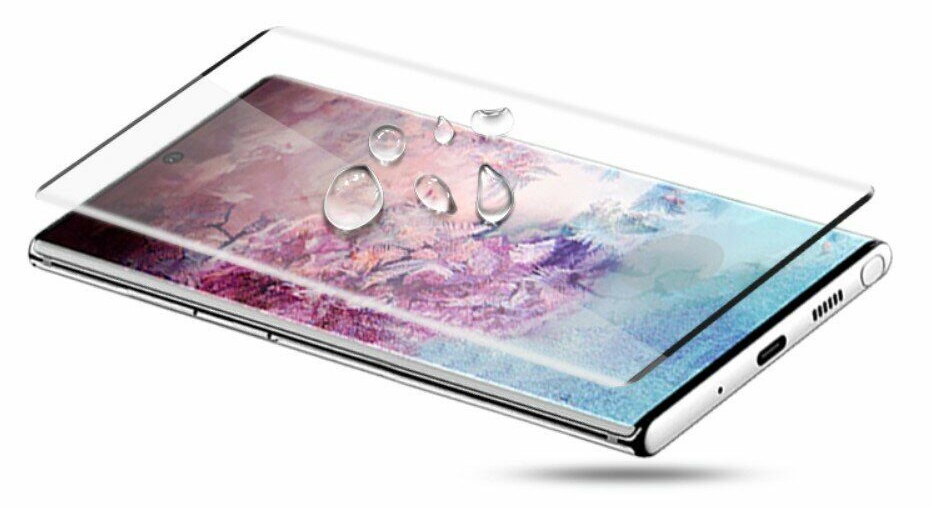 Защитное стекло UV Samsung Note10 Plus Black
