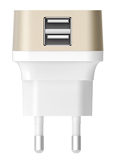Сетевое з/у Lab.C X2 2 Port USB Wall (2.4A) Charger Gold (2.4A)