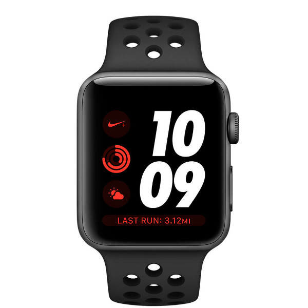 Apple Watch Series 3 Nike+ (GPS + LTE) 38mm Space Gray Aluminum w. Anthracite/BlackSport B. (MQM82)