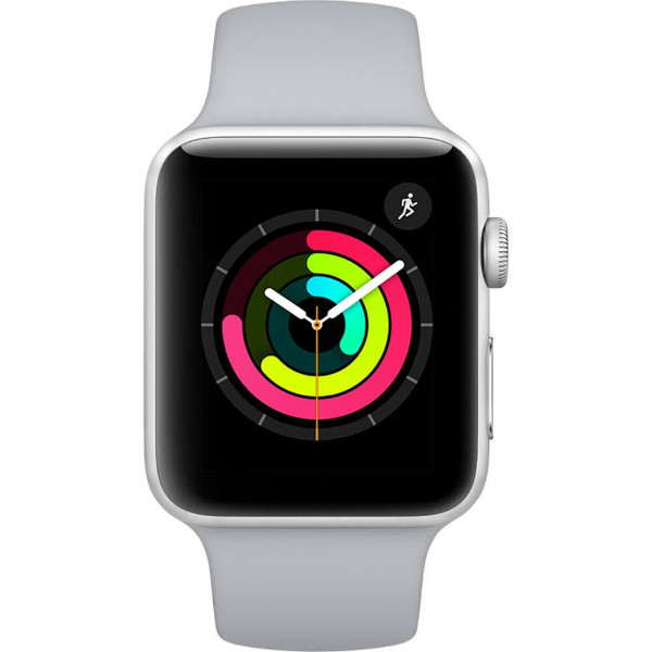 Apple Watch Series 3 42mm GPS Silver Aluminum Case with Fog Sport Band (MQL02)