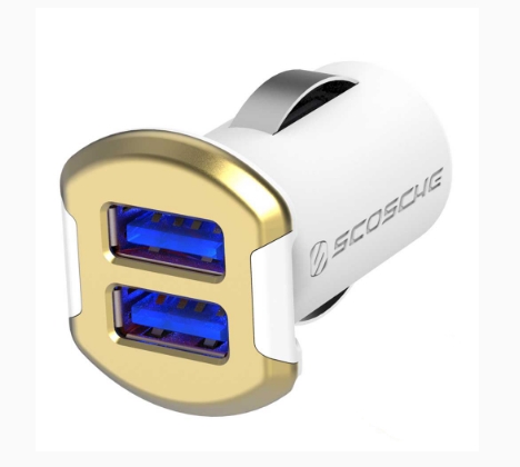 

АЗУ Scosche reVOLT Dual USB Car Charger 12W (2.4A) Gold (USBC242MGD)